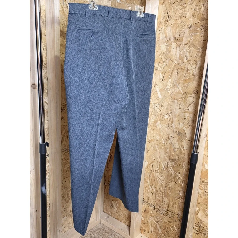 Action Slacks by Levi Strauss & Co. Men's 38x30 Dark Heather Gray Dress Pants